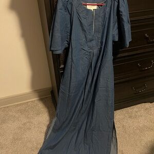 Pomander Place Chambray Finley Maxi Dress